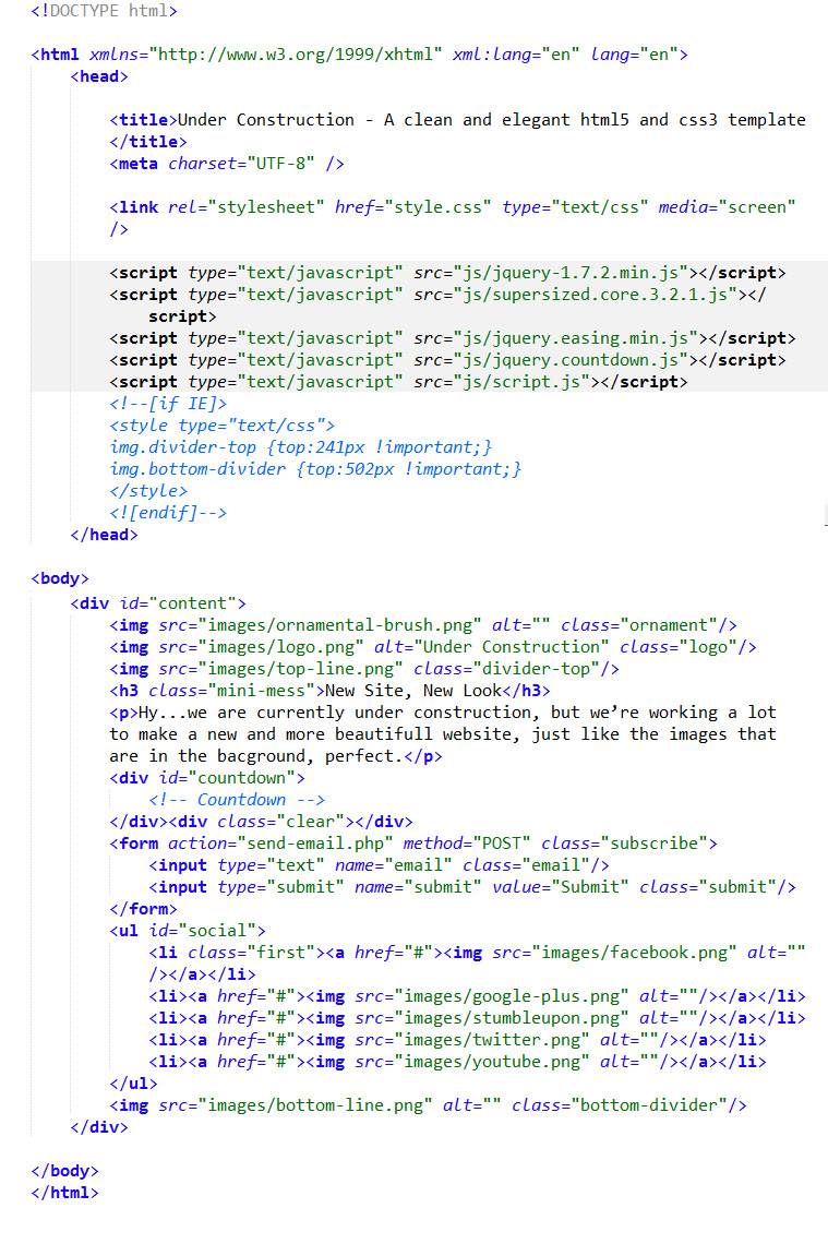 HTML Structure